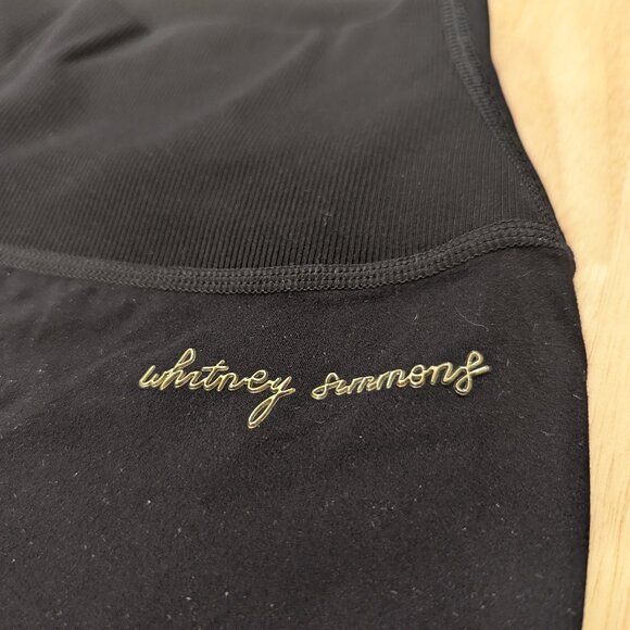 Gymshark Whitney Rib Waist Leggings - Black - size M - Picture 6 of 8